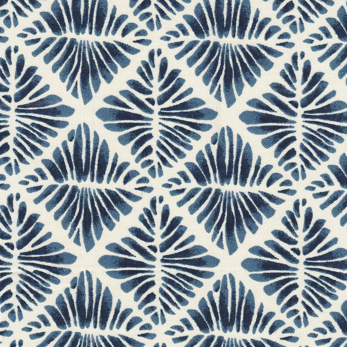 HomePop 18" Classic Square Storage Ottoman - Blue Geometric Pattern