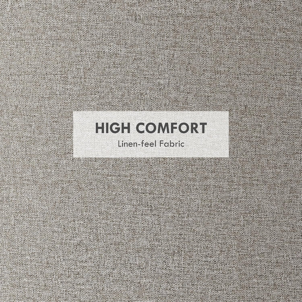 HOMCOM Round Storage Ottoman with Flip Top Tray, Footstool, Light Gray | Upholstered Fabric, Small Coffee Table, Hidden Compartment, Accent Vanity Stool, Living Room