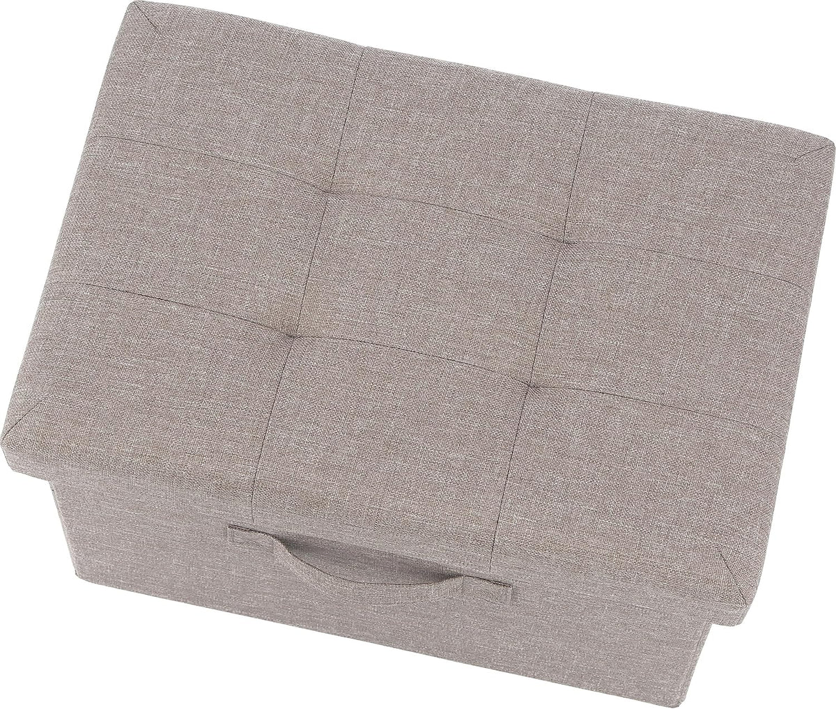 Fuji Boeki 86142 Hunt Folding Storage Stool, Width 15.0 inches (38 cm), Light Gray, Inner Box, Load Capacity 176.4 lbs (80 kg)